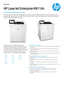 HP Laserjet Enterprise M611dn