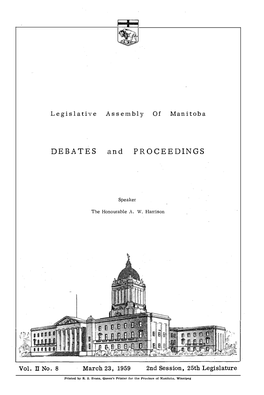 DEBATES and PROCEEDINGS Vol. Ll No. March