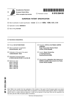 Sucralose Compositions