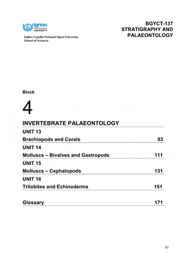 Invertebrate Palaeontology