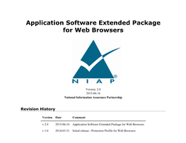 Application Software Extended Package for Web Browsers