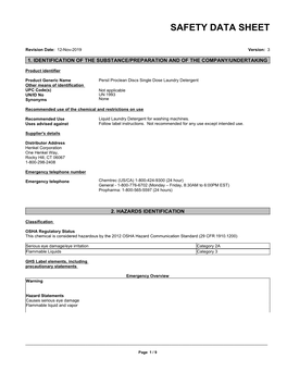 Safety Data Sheet