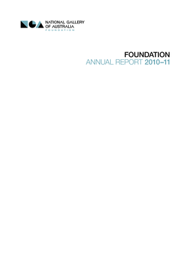 Foundation Annual Report 2010–11