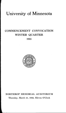 1935-Commencement.Pdf