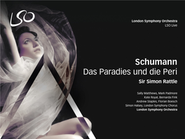 Schumann: Das Paradies Und Die Peri