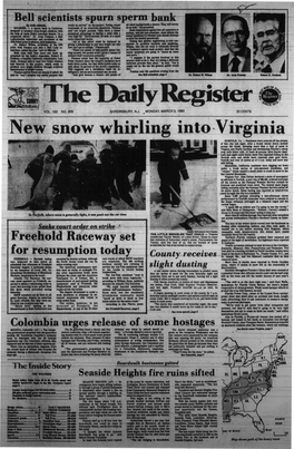 New Snow Whirling Into Virginia NORFOLK, VA
