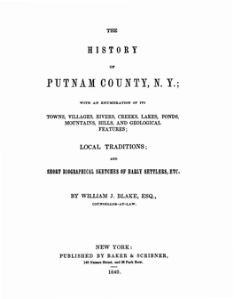 Putnam Couxty, N. Y.;