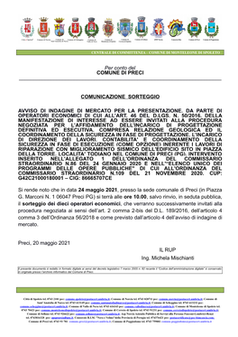 Comunicazione Sorteggio Av