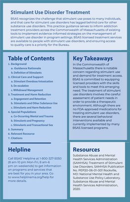 Stimulant Use Disorder Treatment Guidance