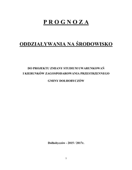 Prognoza Oddziaływania Na Środowisko