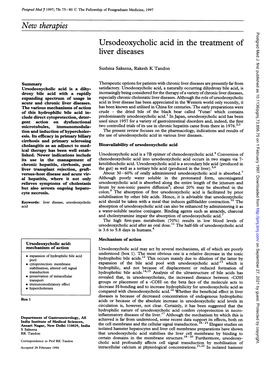 New Therapies Postgrad Med J: First Published As 10.1136/Pgmj.73.856.75 on 1 February 1997