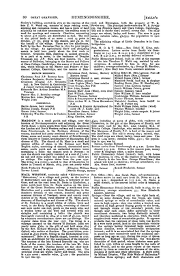 HUNTINGDONSHIRE. [KELLY's Society's Building, Erected in 1872 at the Expense of the Nock and Rippington, Both the Property Of· W