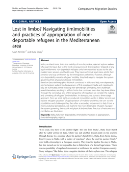 Mobilities and Practices of Appropriation of Non-Deportable