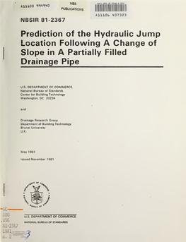 Prediction of the Hydraulic Jump Location Following a Change of Slope in a Partially Filled Drainage Pipe