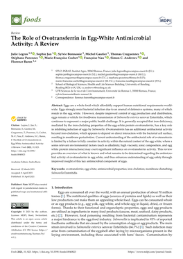 The Role of Ovotransferrin in Egg-White Antimicrobial Activity: a Review