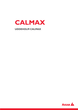 Calmax Uddeholm Calmax Reference Standard