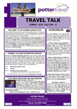 Travel Talk Summer 2019 Edition 32