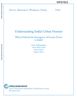 Understanding India's Urban Frontier