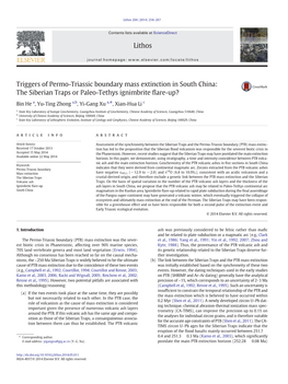 The Siberian Traps Or Paleo-Tethys Ignimbrite Flare-Up?