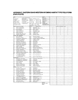 Forest Habitat Types of Eastern Idaho-Western Wyoming