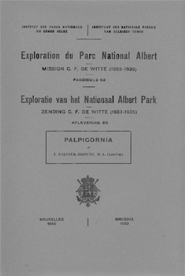 Exploration D Pare Nati Nal Albert Exploratie Va Het Nati Aal Albert Park