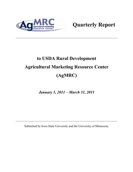 Second Quarter Report January 1, 2011 to March 31, 2011