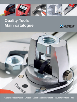 Quality Tools Main Catalogue Dear Customers!