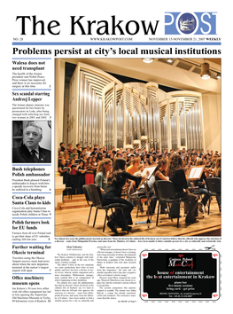 Problems Persist at City's Local Musical Institutions