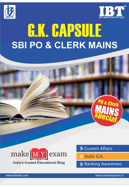 Sbi Po & Clerk Mains