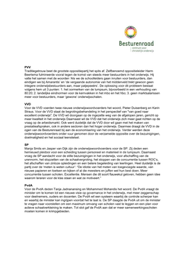 PVV Traditiegetrouw Beet De Grootste Oppositiepartij Het Spits Af. Zelfbenoemd Oppositieleider Harm Beertema Fulmineerde Vooral