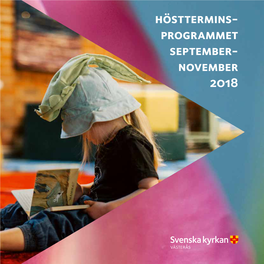 Hösttermins- Programmet September- November 2018