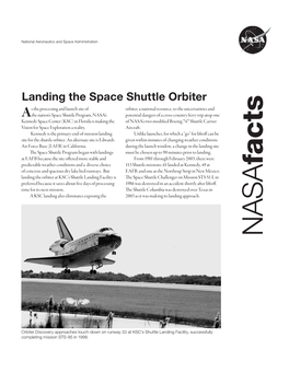 Landing the Space Shuttle Orbiter