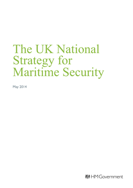The UK National Strategy for Maritime Security