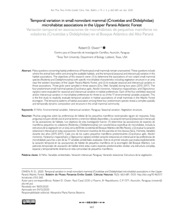 Temporal Variation in Small Nonvolant Mammal