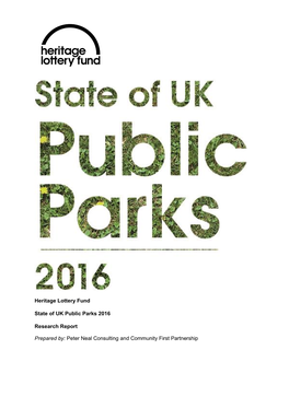 State of UK Public Parks 2016