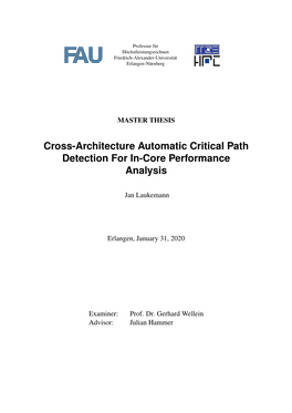 Cross-Architecture Automatic Critical Path Detection for In-Core Performance Analysis