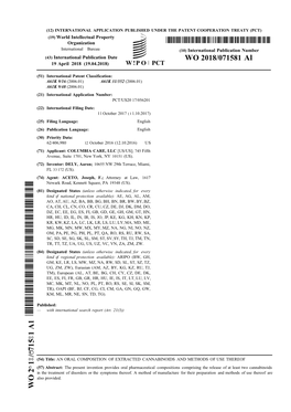 WO 2018/071581 Al 19 April 2018 (19.04.2018) W !P O PCT