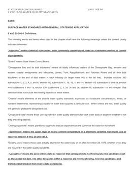 Page 1 of 94 9 Vac 25-260 Water Quality Standards