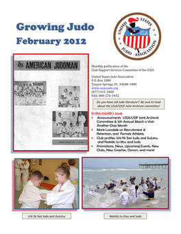 Growing Judo! Make Sure Your Submissions Are