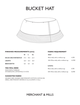 Bucket Hat Digital Instructions