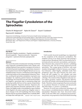 The Flagellar Cytoskeleton of the Spirochetes