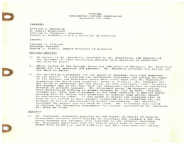 MINUTES BURLINGTON AIRPORT COMMISSION December 30, 1982 Page —2—