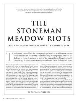 The Stoneman Meadow Riots and Law Enforcement in Yosemite