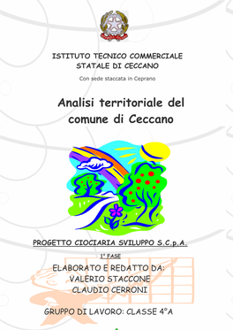 Analisi Territoriale 1° Fase ITC CECCANO