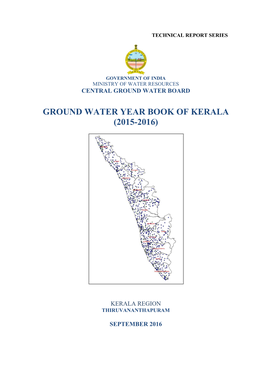 Ground Water Year Book of Kerala (2015-2016)