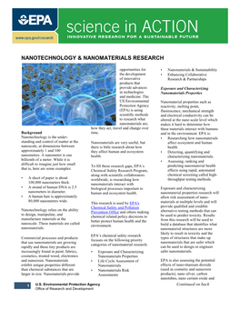 Nanotechnology & Nanomaterials Research