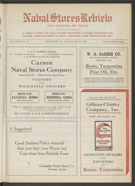 Carson Naval Stores Company