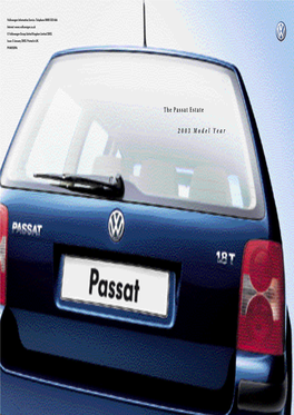 10128 Passat Est 2003 Brochure