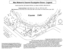 Max Watson's Vasona Eucalyptus Grove - Legend