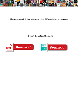 Romeo and Juliet Queen Mab Worksheet Answers